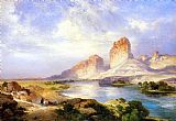 Thomas Moran Canvas Paintings - Green River, Wyoming